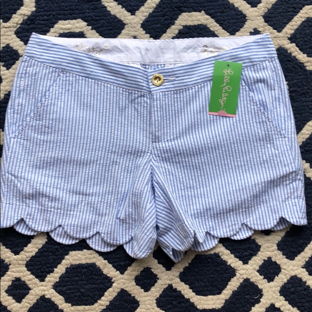Lilly Pulitzer, buttercup short, seersucker, sz 2